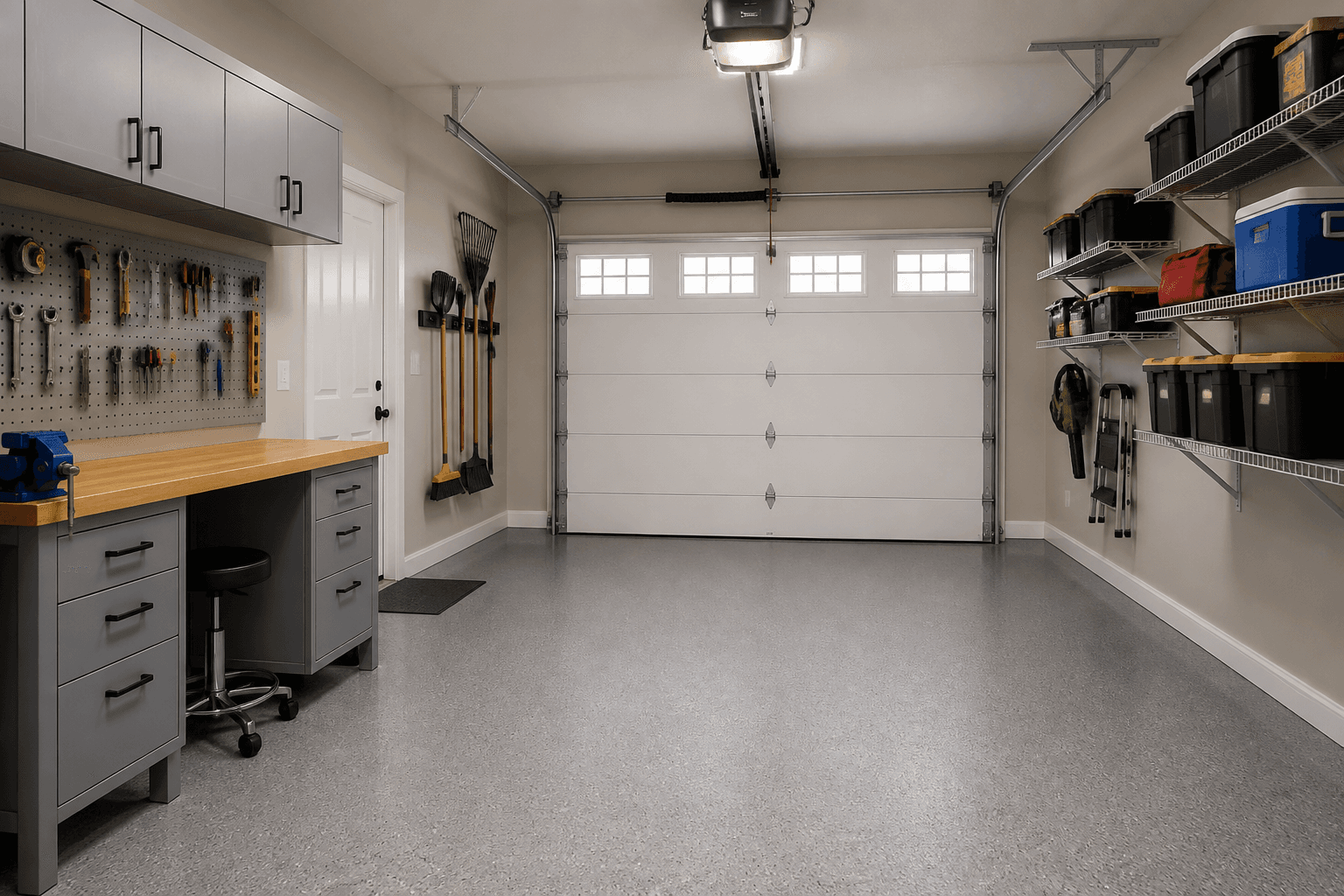 Garage cabinets & workbench — Garage Storage