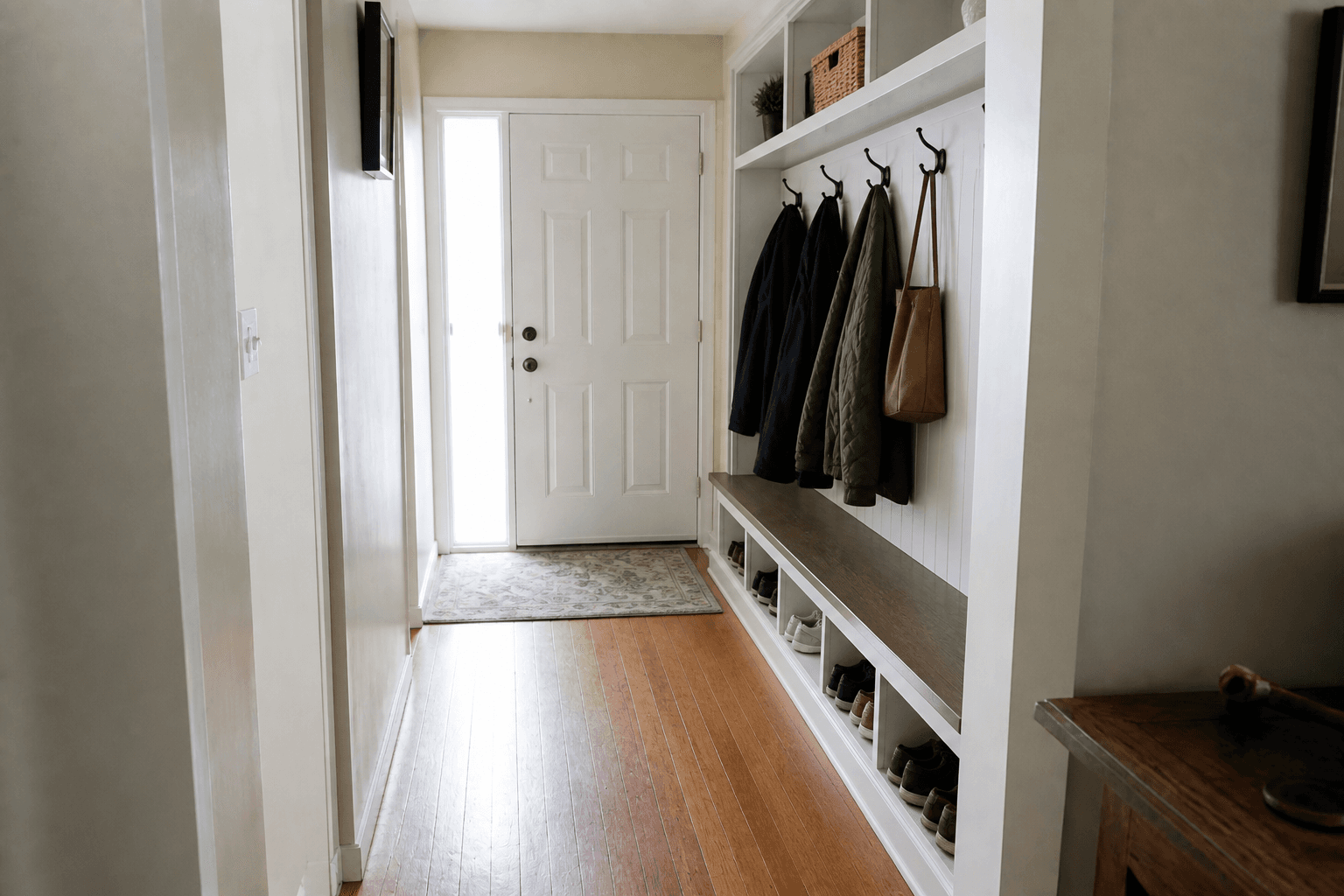 Entry mudroom bench — Mudroom