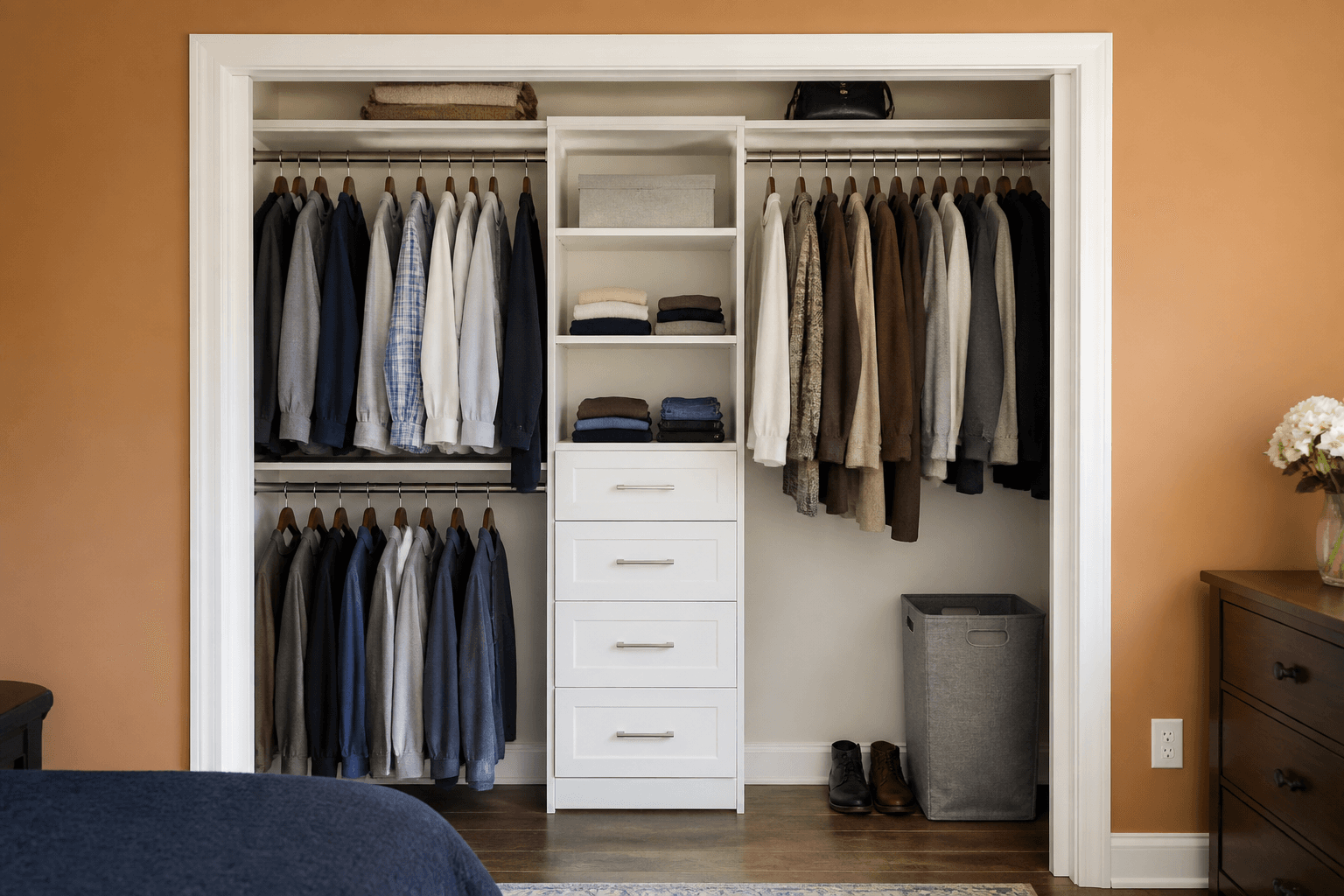 Small-space reach-in — Reach-In Closet