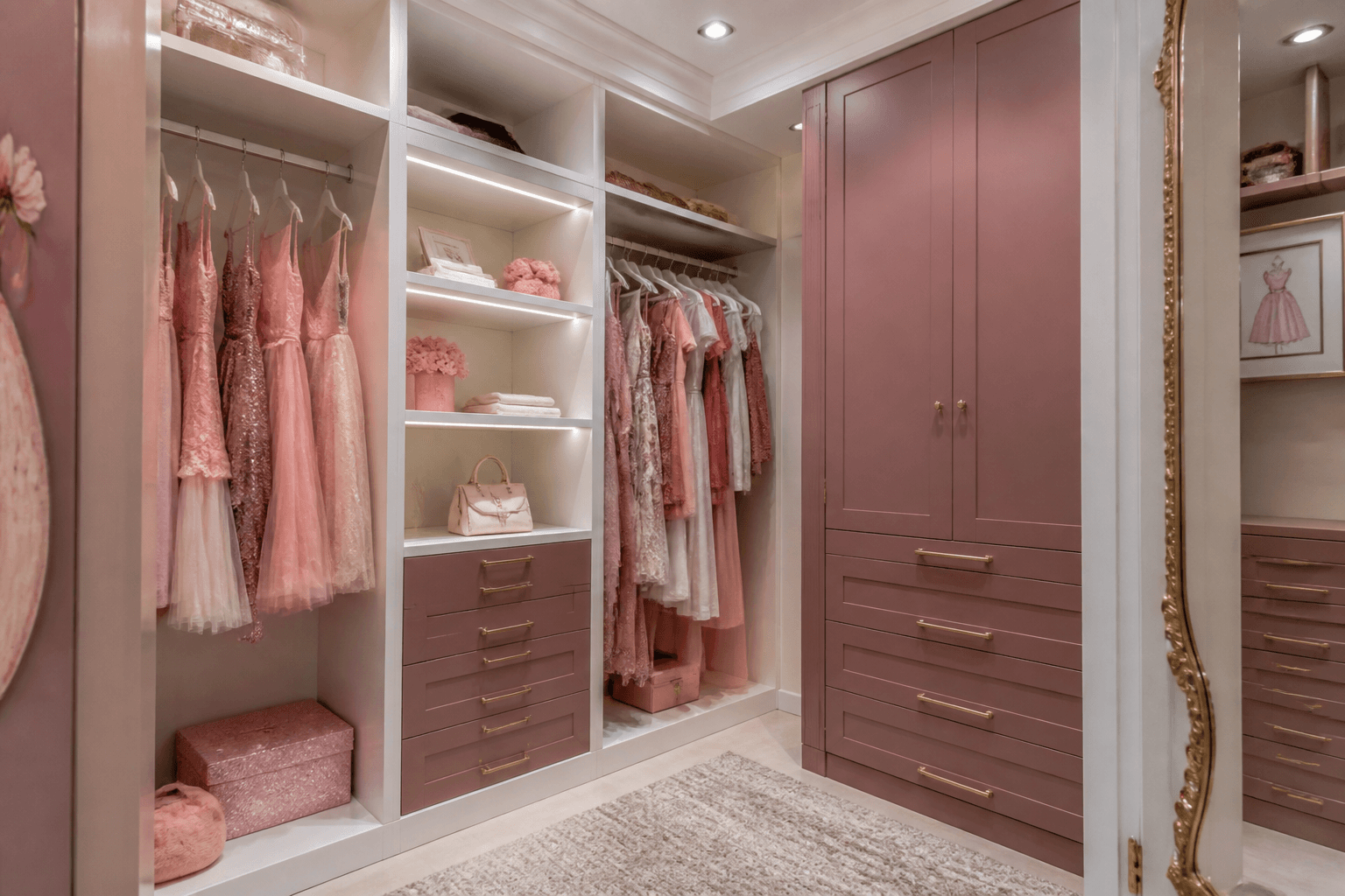 Dusty rose girls walk-in — Kids Closet
