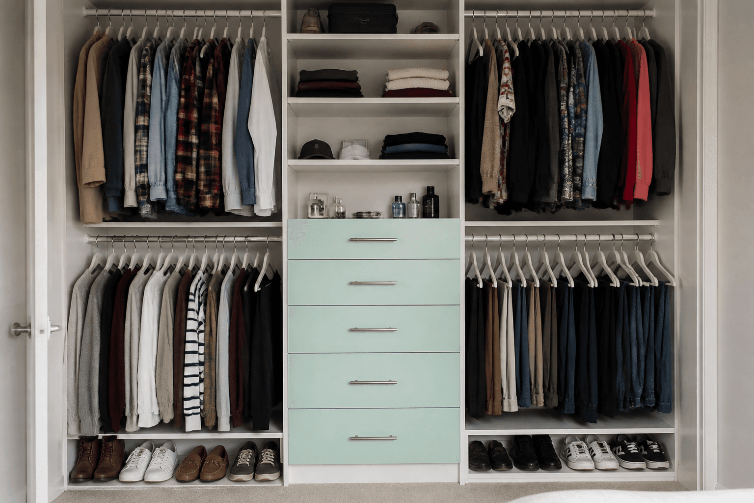 Maldives seafoam reach-in — Reach-In Closet